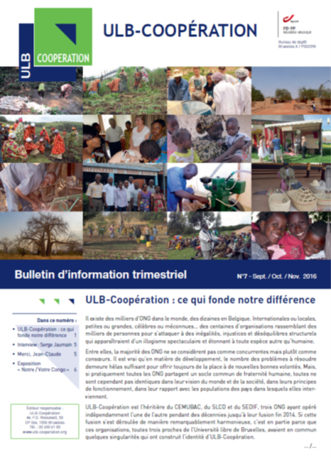 Ucoopia (anciennement ULB-Coopération) : ce qui fonde notre différence