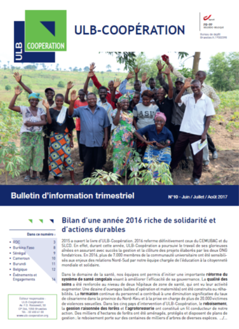 Bilan d’une année 2016 riche de solidarité et d’actions durables