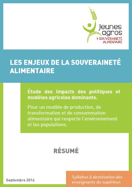 Conscientiser et informer les « Jeunes Agros » sur la Souveraineté Alimentaire