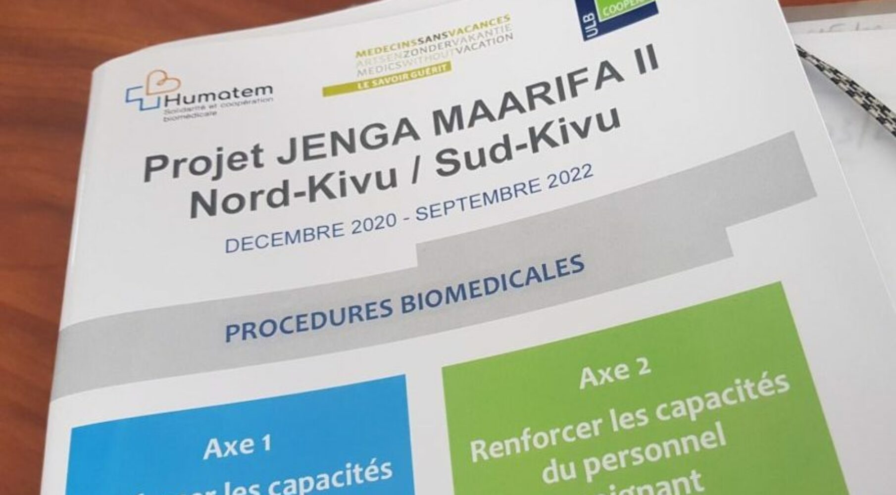 Couv livret protocoles biomédicaux Jenga Maarifa 2|Couv livret protocoles médicaux Jenga Maarifa 2