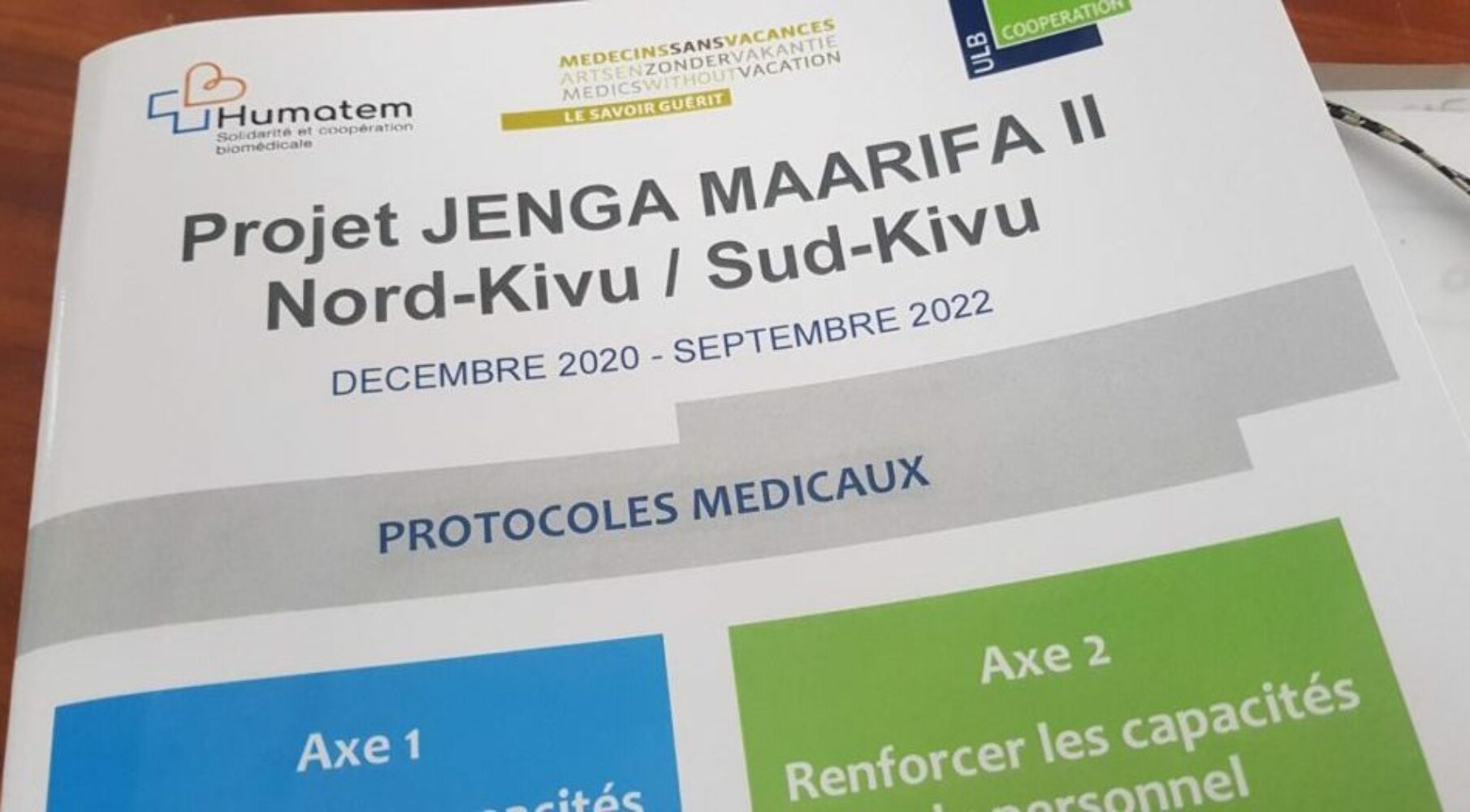 Couv livret protocoles médicaux Jenga Maarifa 2||Couv livret protocoles médicaux Jenga Maarifa 2