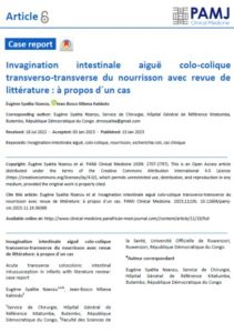 Invagination Intestinale Aigüe|