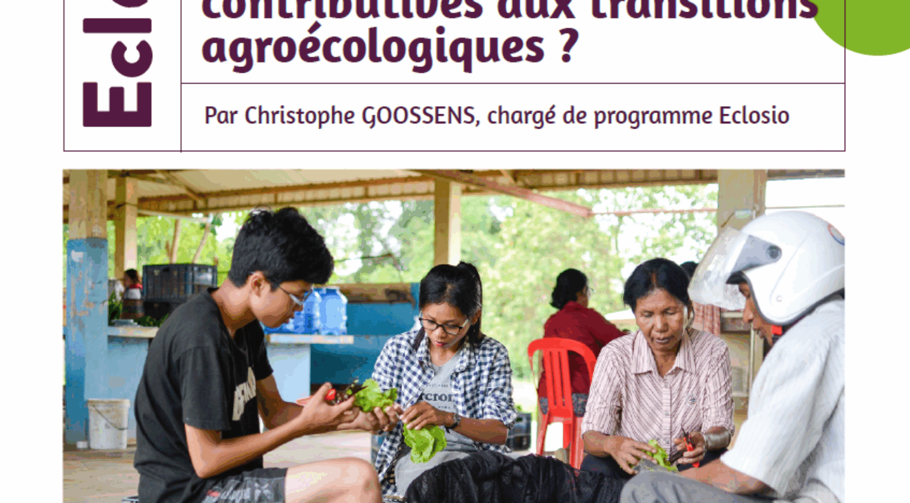 |Eléments génériques des principales fonctions d'une CVA Analyse Chritophe Goossens|Stratégie de redistribution. Analyse Christophe Gossens