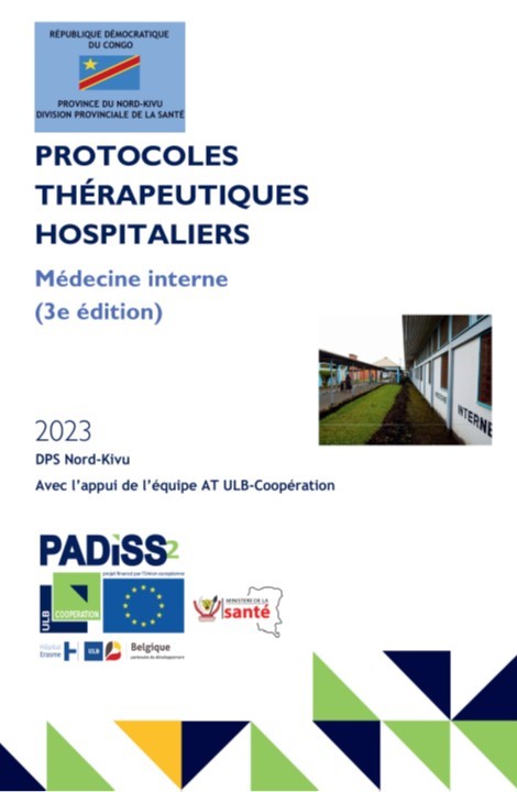Protocoles thérapeutiques hospitaliers : Médecine interne au Nord-Kivu