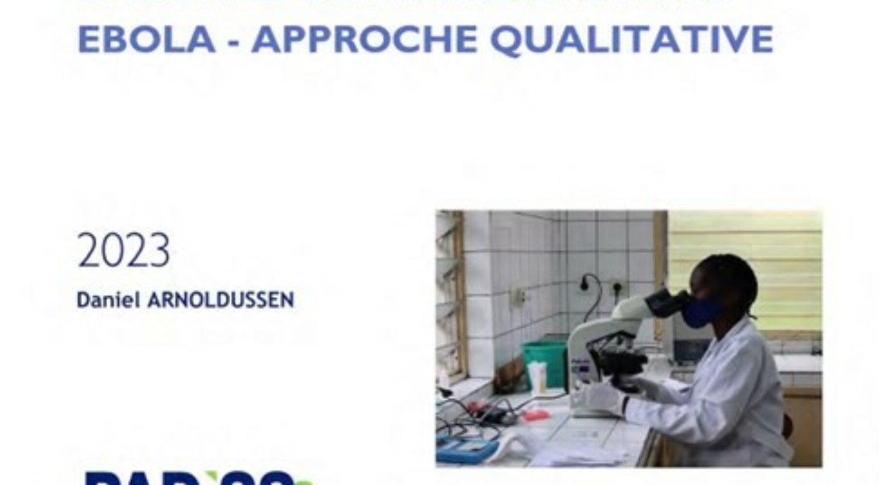 Réaction Communautaires Aux études Ebola