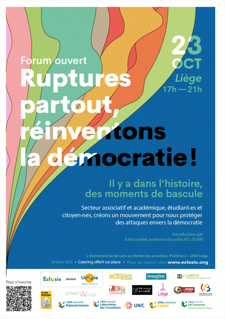 Forum ouvert : ruptures partout, réinventons la démocratie !