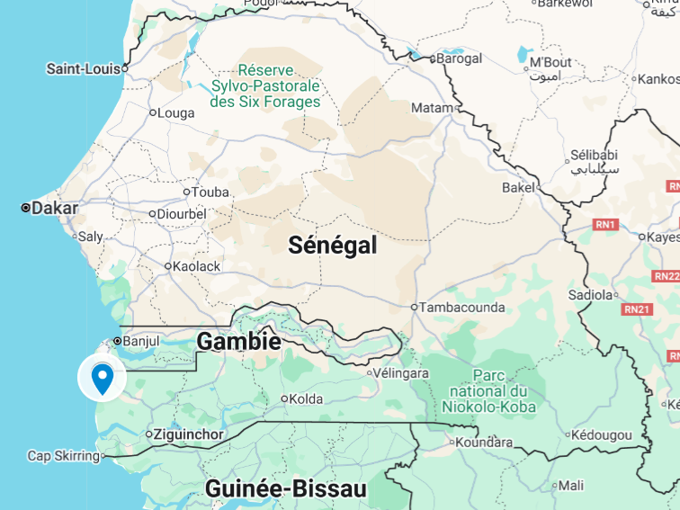 Casamance Localisation