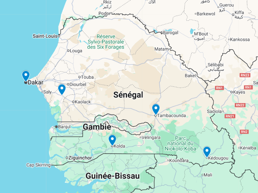 Réseau Fagaru Localisation