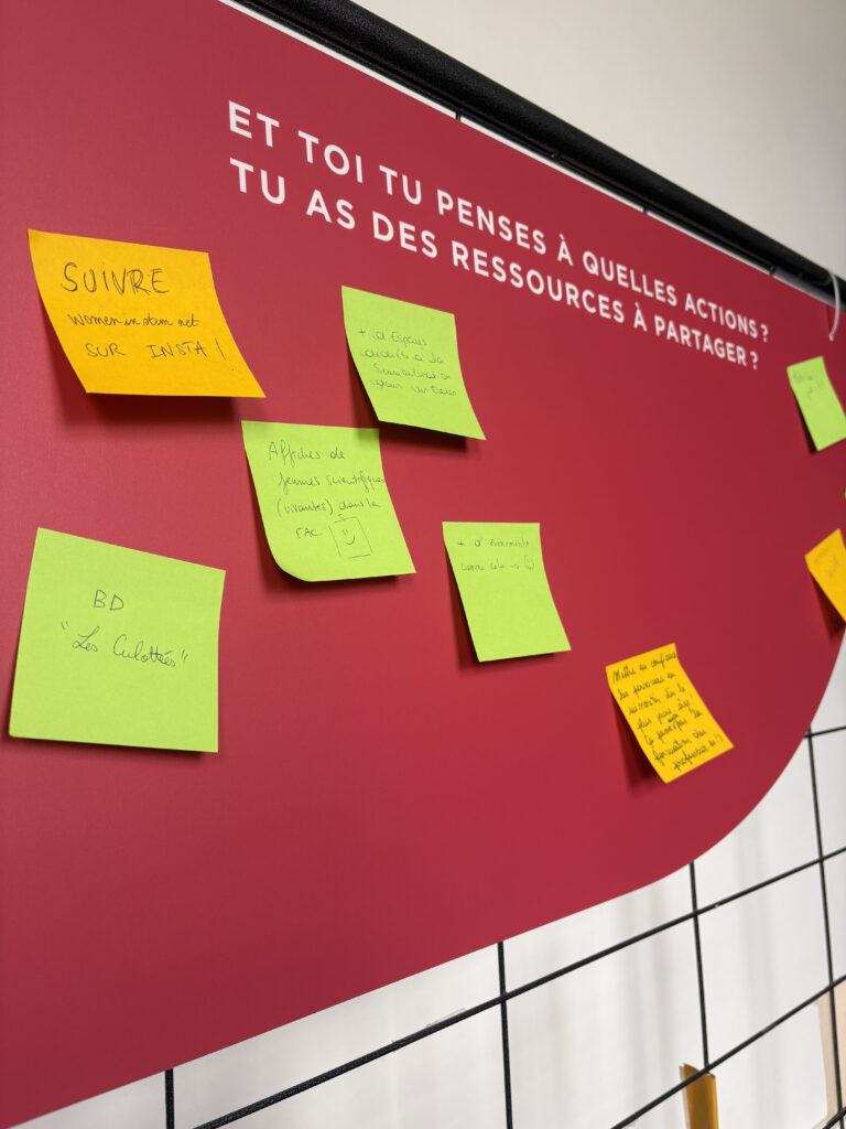 Expo la science a-t-elle un genre - collectif Zherot - Ucoopia - Gembloux Agro-Bio Tech. Une exposition sur les inégalités de genre dans la science.