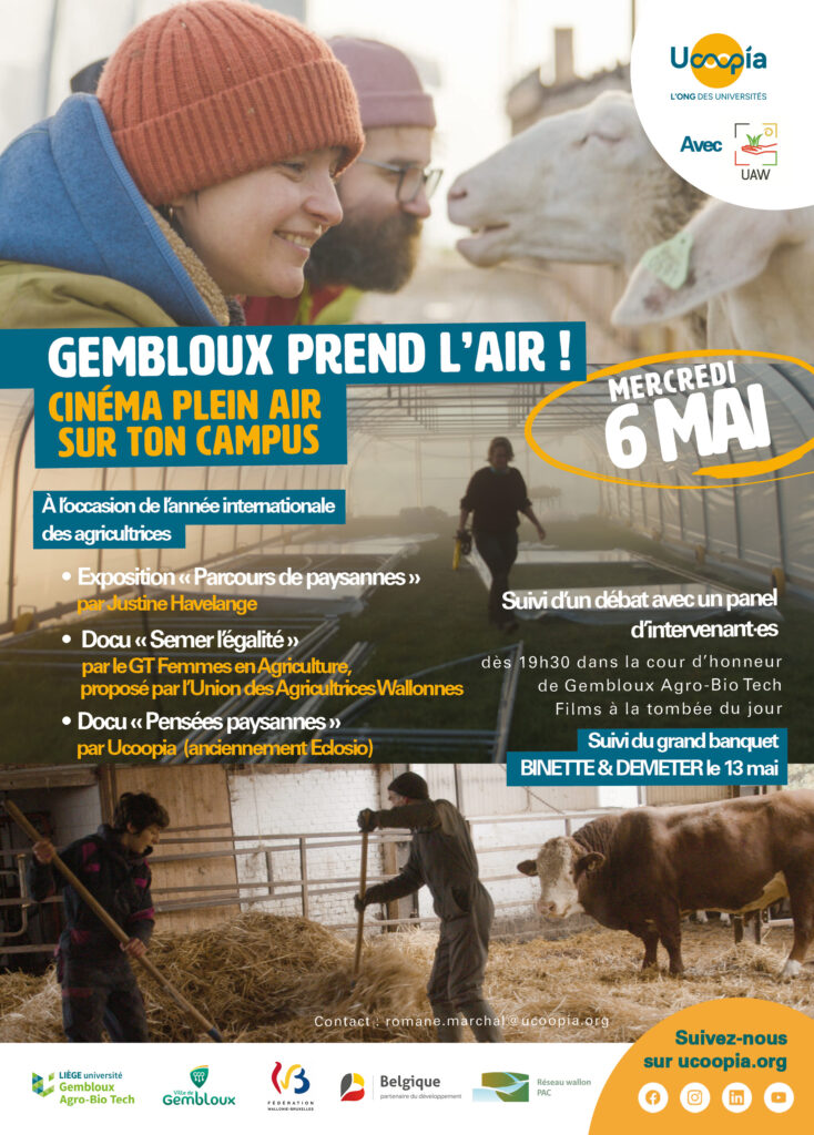 Gembloux prend l'air - affiche - cinéma plein air paysan à Gembloux Agro-Bio Tech