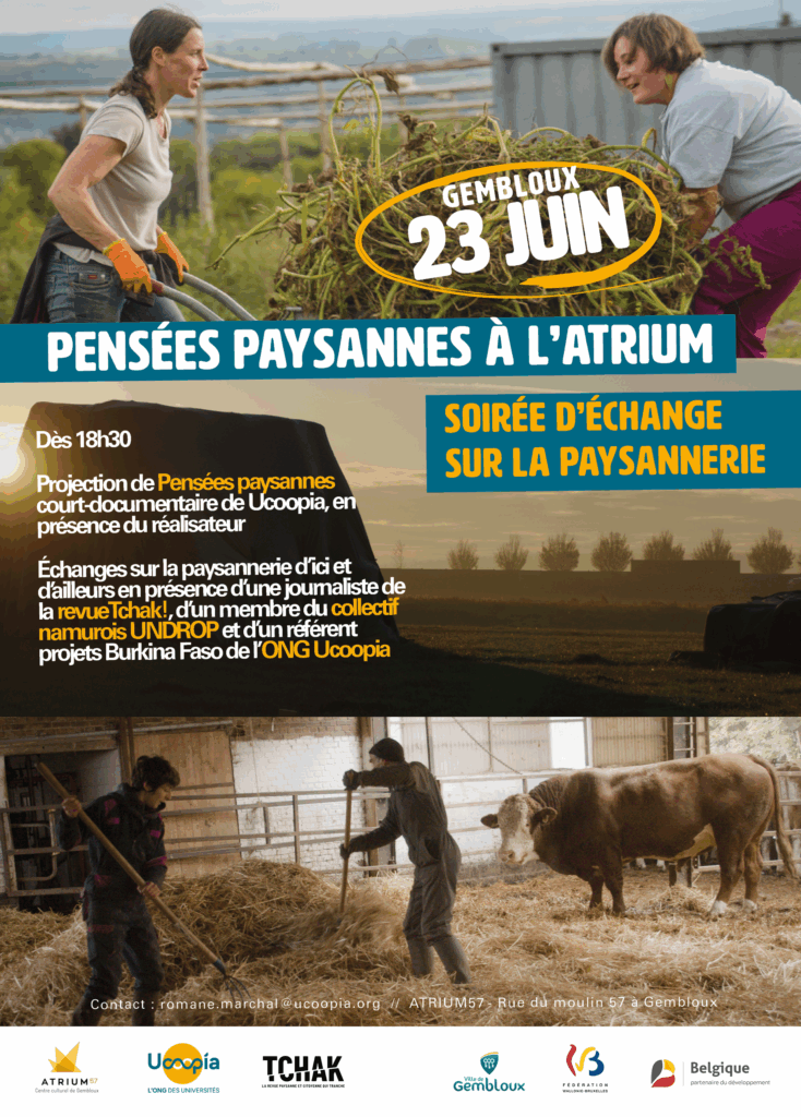 Affiche Pensées paysannes à l'atrium